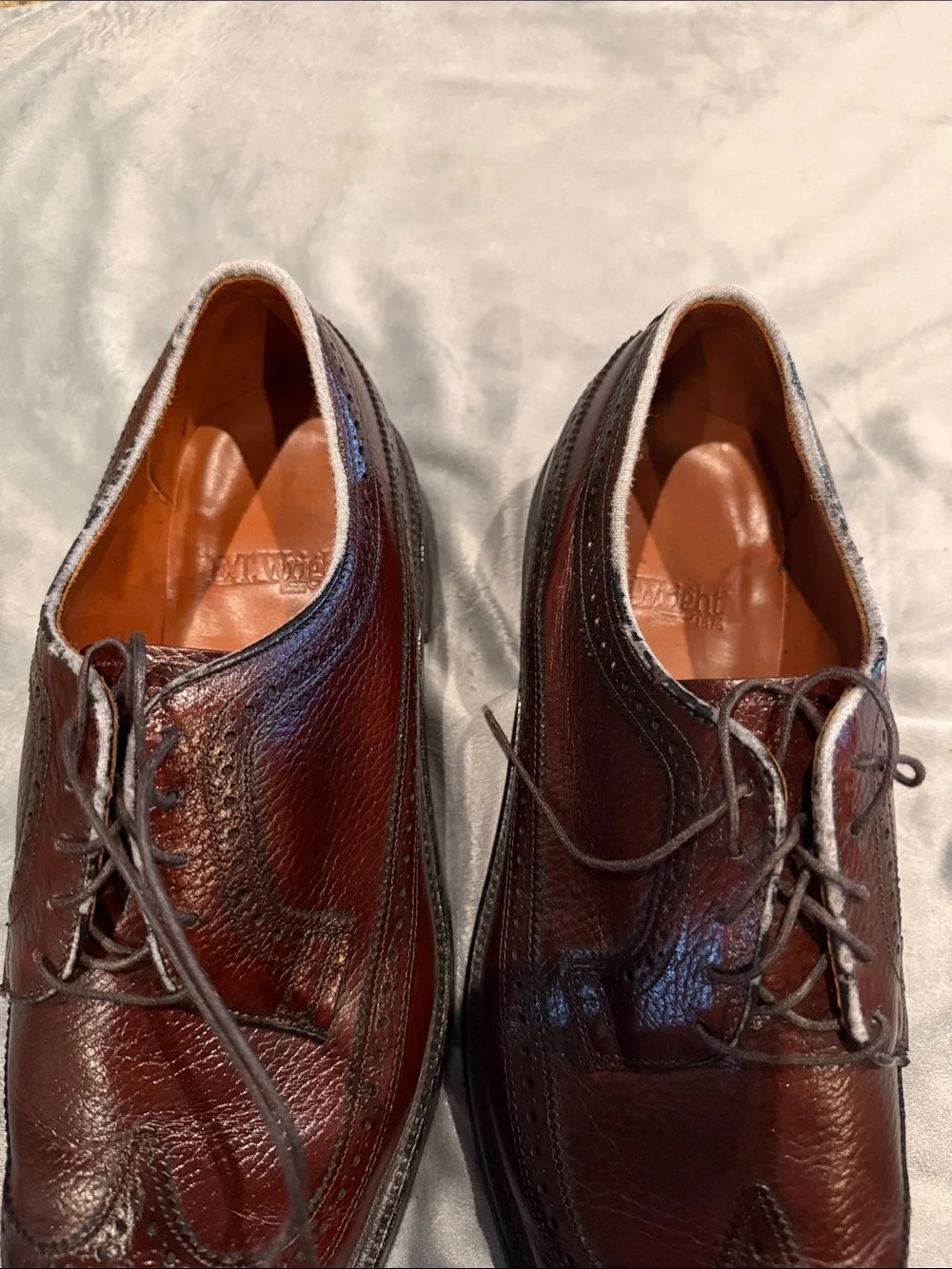 Men's Brown Wingtip Brogue Dress Shoes